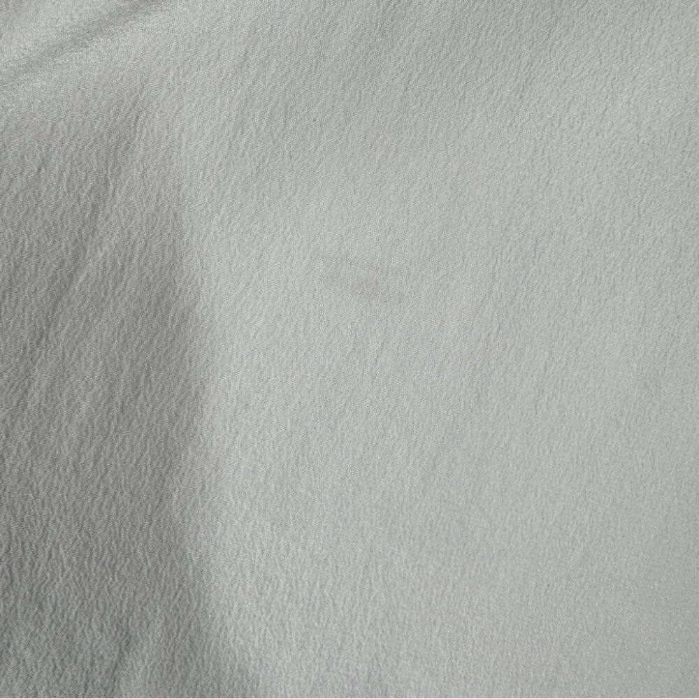 Sandro Paris Ivory Silk Blouse Size M Long Sleeve Minimalist V Neck Top - Picture 10 of 15